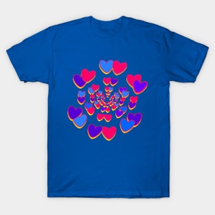 Bi-Trans Hearts T-Shirt